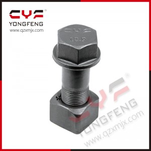 China Wholesale Fastener Hardware M40 M28 M16 Hex Flange Black 8.8 Gradestandard Size High Tensile High Strength Plow Track Shoe Bolts and Nuts