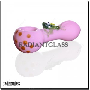 Wholesale Hand Pipe Frog Themed Design Hand Blown Glass Pipe Water Pipe Tobacco Smoking Pipe Dry Herb Glass Pipe