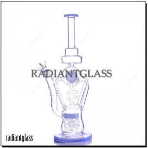 15.5 Inches Manufacturer Glass Straight Bong Hookahs Recycle Water Pipe