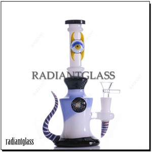 8.6 Inches Hookahs Glass Bong Special Shining Ball  DAB Rigs Devil Eyes