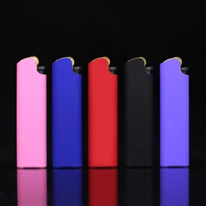 Transparent Thickened Explosion-Proof Color Gas Open Flame Lighter Free Printing Plastic Disposable Lighter
