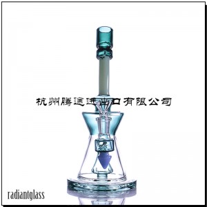9.45 Inch Glass Bent Neck Bong Water Pipe