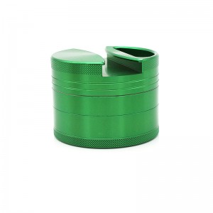 63MM Herb Grinder  Aluminium Alloy Smoking Grinder Tobacco Crusher with Container and Rolling Paper Hold 4 Part