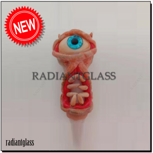 Glass Pipe Monster Themed 3D Hand Pipe Wholesale