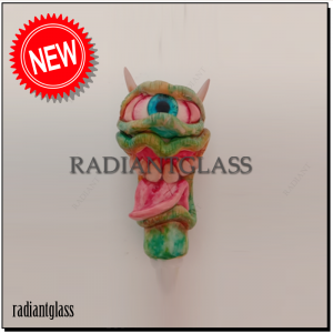 5 Inches Hand Pipe Whistle Monster Design