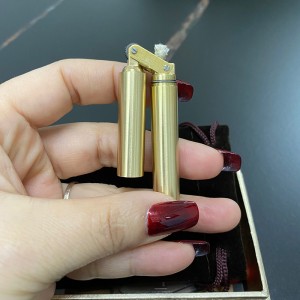 Haoyunda Double Cut Stick Pan Dragon Stick Double Section Stick Pure Copper/Stainless Steel Creative New Kerosene Lighter Manufacturer Approval