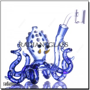 5 Inches Hookahs Novelty Glass Water Pipe Shisha Colorful Octopus