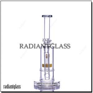 Glass Straight Bong With Birdcage Matrix Prec Bubbler  Percolator Water Pipe