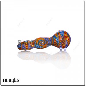 4.5  Inch Glass Pipe  Highly Color Twist​ Design Smoking Hand  Pipe
