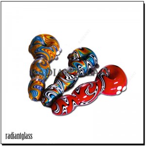 4.5  Inch Glass Pipe  Highly Color Twist​ Design Smoking Hand  Pipe