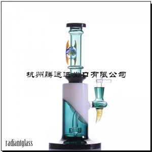 Green Showerhead Perc Dab Rigs Thick Glass Water Pipes 14.4mm
