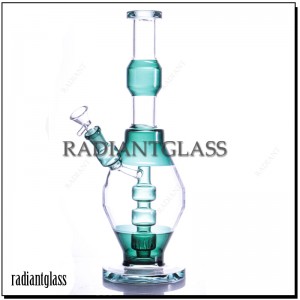 Wholesale Hookahs Glass Straight Tube Bong Four Color With 14mm Bowls Water Pipe