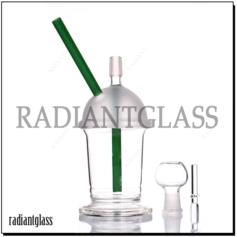 Black/White Glass Starbucks Cup for Glass Smoking Water Pipe