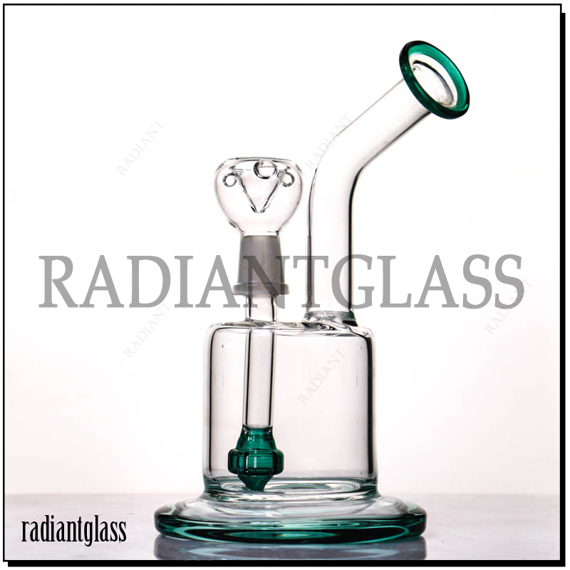 Bent Neck Bong Green color Water Pipe