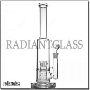 16 Inches Straight Glass Bong Water Smoking Accessory Dots Perc Flower Perc Glass Smoking Water Pipe Bowl