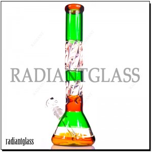 18 Inches Colorful Beaker Bong With Accessories