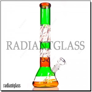 18 Inches Colorful Beaker Bong With Accessories