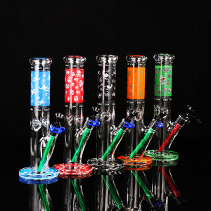 New Glass Hookah Pipe Heat-Resistant Glass Hookah Smoking Pipe Multi-Color Glass Hookah