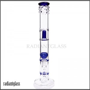 17″ honeycomb bong green and blue color