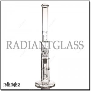 18.5 Inches Glass Straight Tube Bong Tree Perc 8 Arm Tree Smoking Water Pipe With Ice Catcher