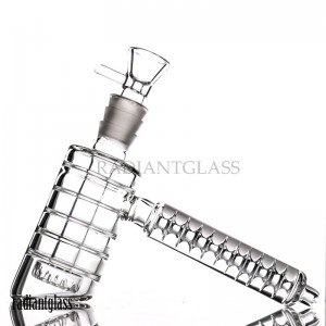 New Design Strips Hammer Novelty Glass Smoking Water Bong