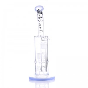 Two Tire Perc Mixed Color 14mm Joint Water Pipe