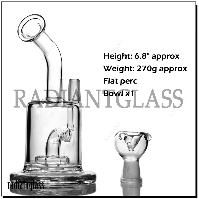 6.8″ Shower Head Perc Dab Rig Glass Water Pipe
