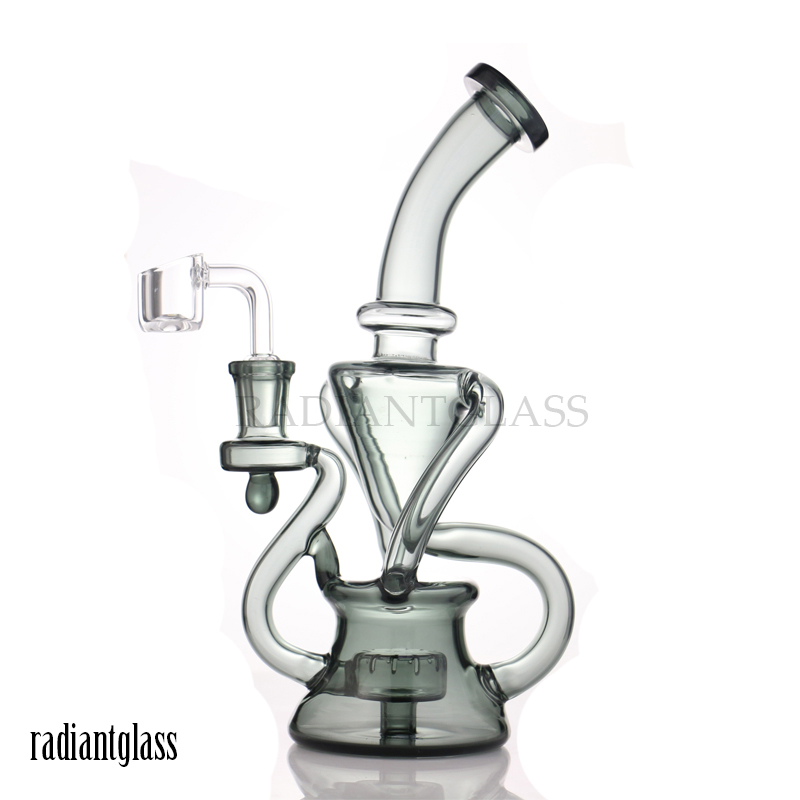 9 inches Recycler Glass Bong