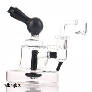 5” Straight Inline Perc Dab Rig Multiple-colors