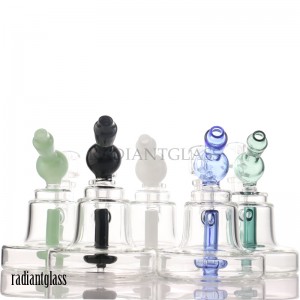 5” Straight Inline Perc Dab Rig Multiple-colors