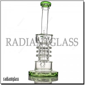 8.5″ Two Honeycomb Perc Glass Water Pipe