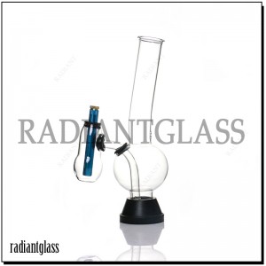 7Inches Glass Water Pipe Beaker Bong With Gourd Shape Bowl Stem