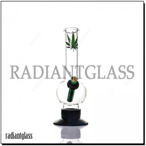Bend Neck Glass Bong With Downsteam
