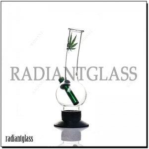 Bend Neck Glass Bong With Downsteam