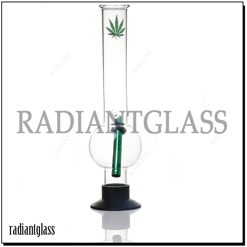 Clear Long Rod With Silicone Base Glass Bong