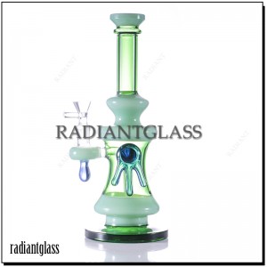 10.9 Inches Water Droplet Claw Perc Glass Bong