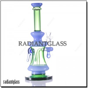 10.9 Inches Water Droplet Claw Perc Glass Bong