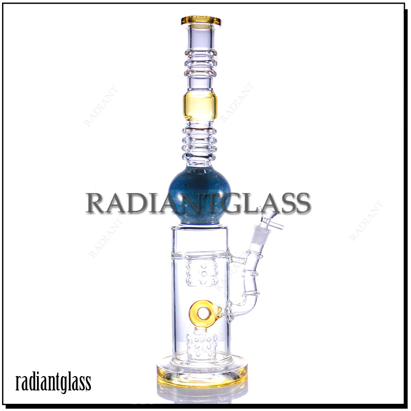 Whistle Candy Perc Straight Glass Bong