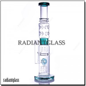 15.4 Inches Ice-Catchers Perc Glass Bong With Accessory