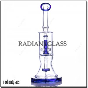 8 inches  Bent Neck Bong Showerhead Perc Water Pipe