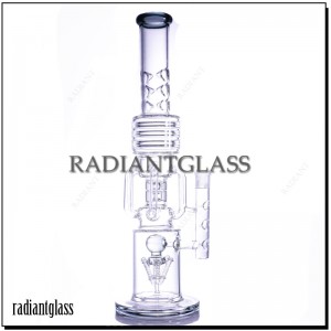 20” Tall Colored Cone Recycler Bong