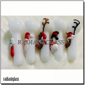 Christmas 3D Glass Hand Pipe Gift Pipe
