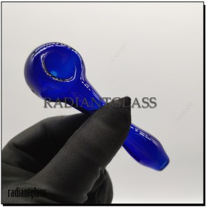 4 Inches Glass Hand Pipe Spoon Rigs Bubbler 3 Colors