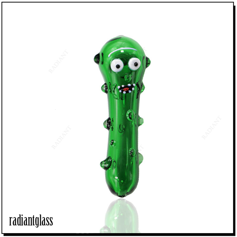 Funny Pickle 4.3 Inches Smoking Glass Hand Spoon Pipes