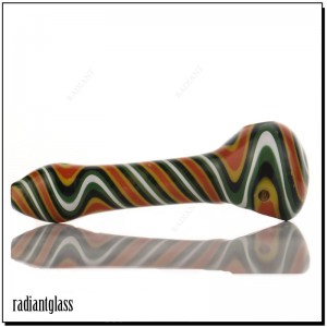 4 Inches  Coloured Glass Pipe Spoon Pipe