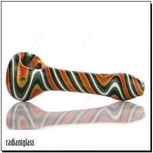 4 Inches  Coloured Glass Pipe Spoon Pipe