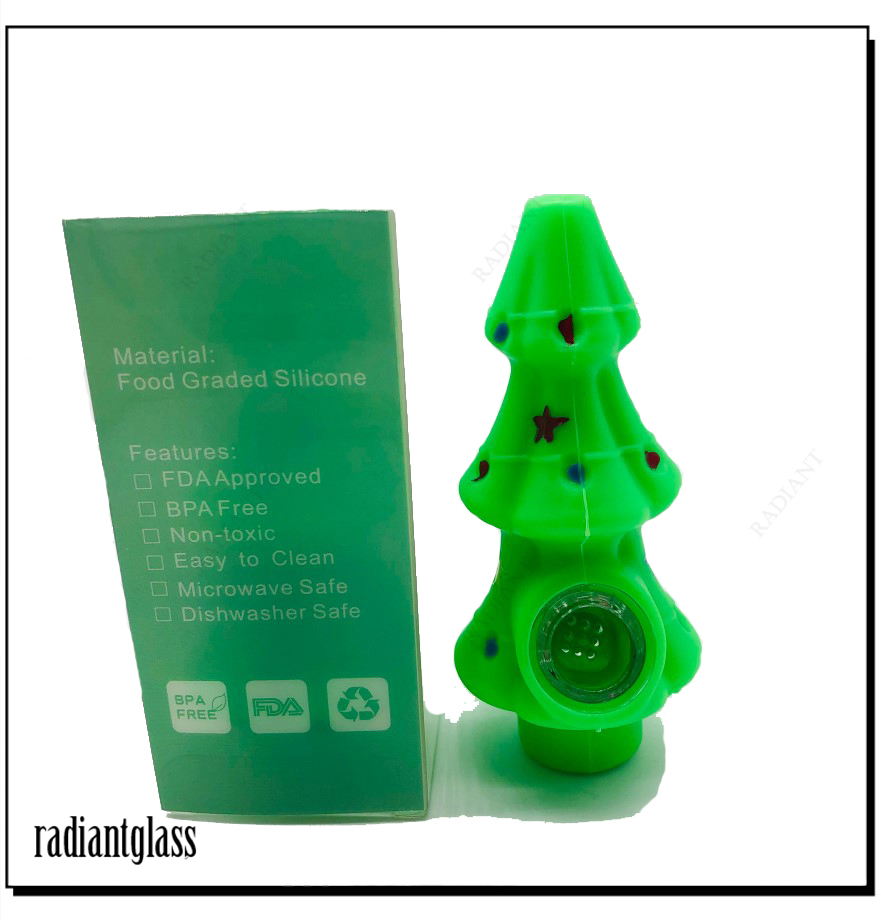 Christmas tree shape Water Pipes 4.8inch
