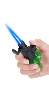 Explosive Personalized Windproof Lighter Inflatable Foldable Bending Flame Gun Torch