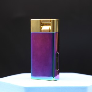 Newly ignition windproof lighter perspective transom convenient and powerful cigarette lighter