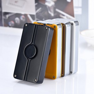 LG001 Simple and atmospheric business style with cigar knife focus type three direct charge windproof lighter gift customization